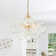 Macosh 3 - Light Textured Glass Bubble Chandelier