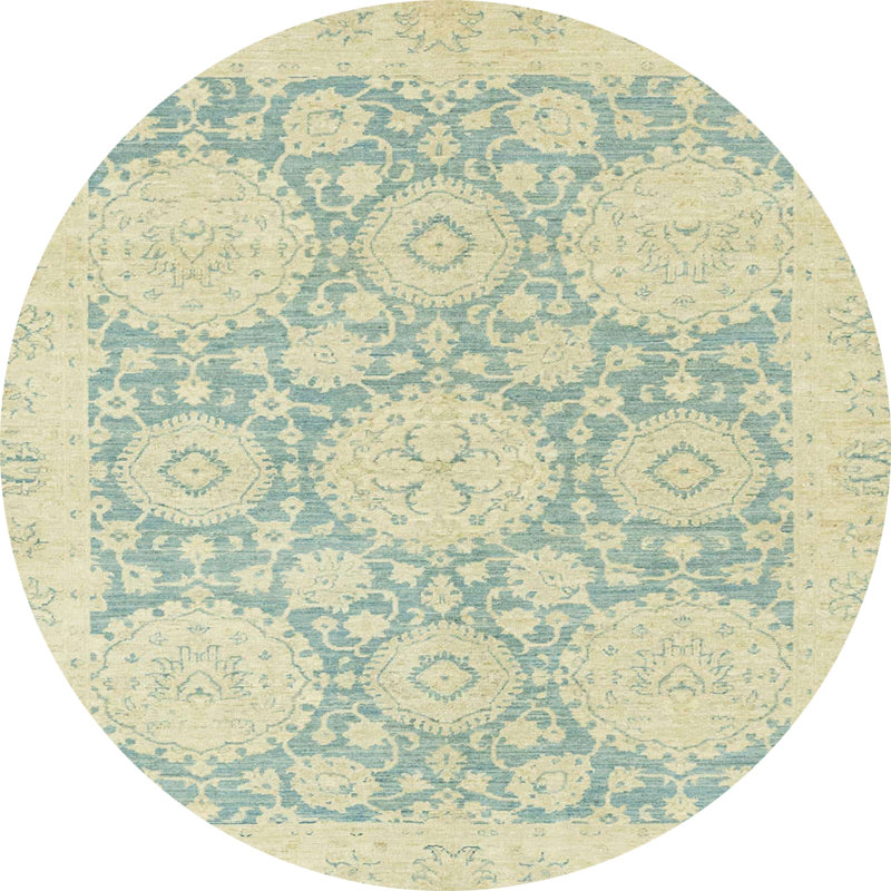 Oriental Indoor Rug, Round 3'