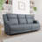 Malillany 70.5'' Transitional Microfiber Double Reclining Sofa with One-touch Power Control, USB Charging Ports-598095396-567007701