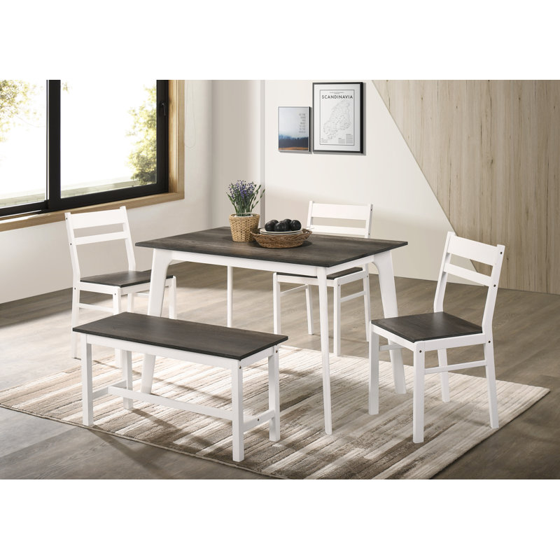 Dining Set, Grey/White
