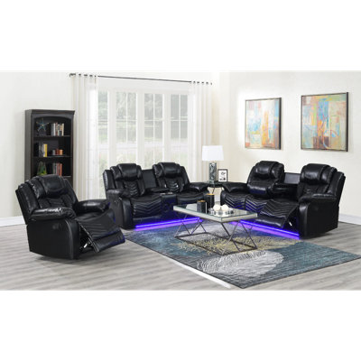 Ensemble de salon inclinable 3 pièces Ener