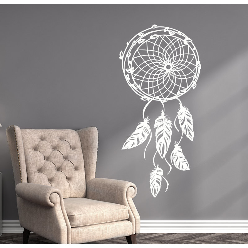 Décalcomanie murale en catcher de rêve, Crème
