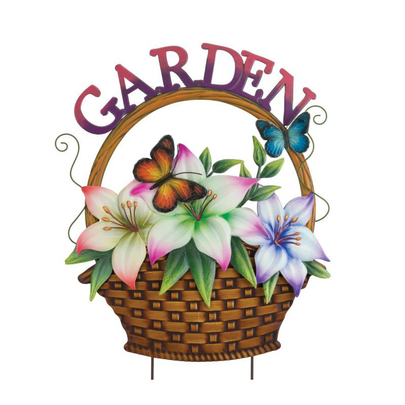Panier à fleurs, Jardin