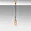 Luminaire suspendu cylindrique à 1 lumière