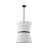 2-light Funnel Fabric Pendant