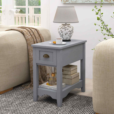 Avelar 56cm W Solid + Manufactured Wood Bedside Table