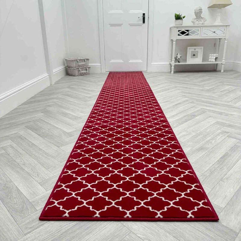 Runner Geometric Area Rug, Runner 60 x 390 cm