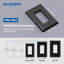Plaque murale d'interrupteur de taille moyenne 1-Gang 4,88 "x 3,13", homologuée UL, noir brillant (paquet de 20)-103556900