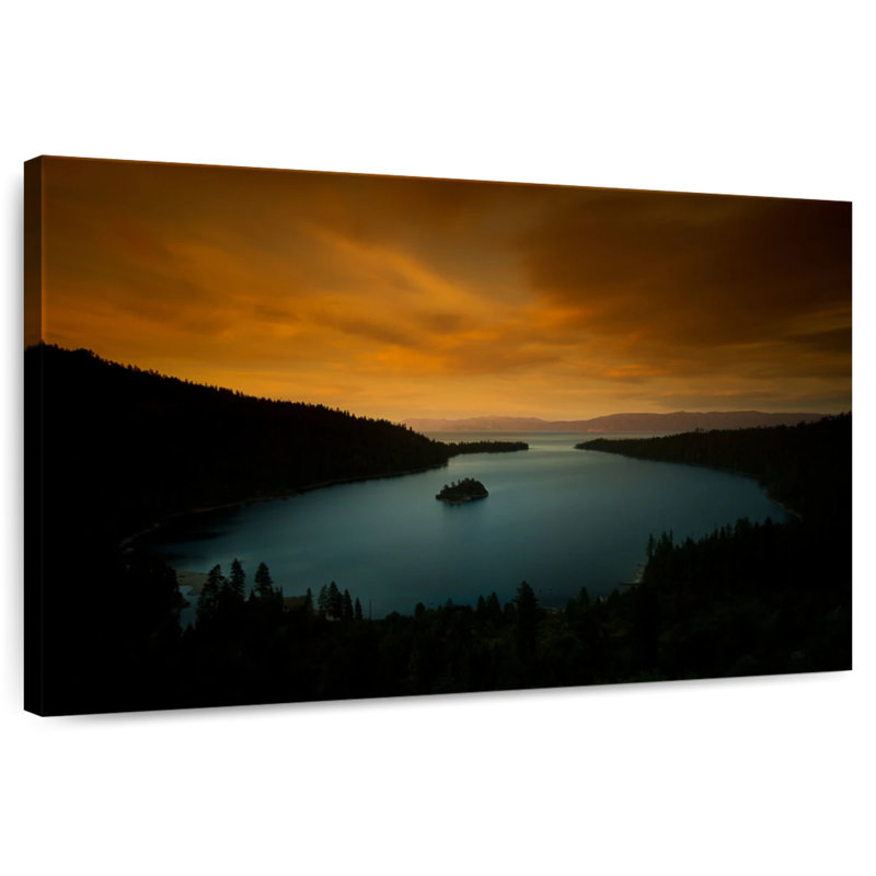 Alvord Lake Tahoe à la tombée de la nuit, H 26 po x l 39 po