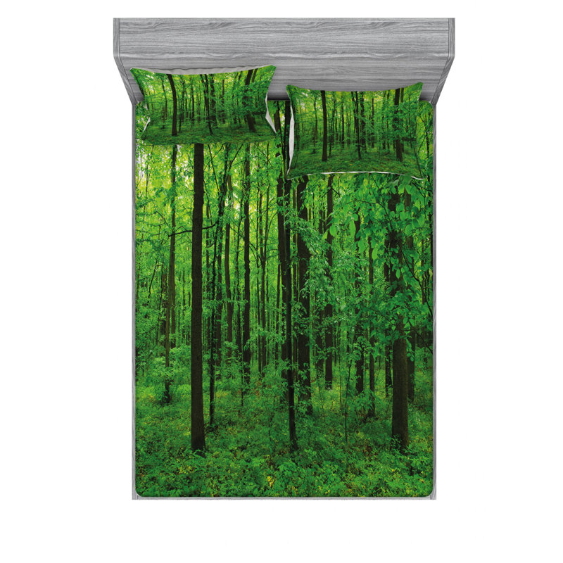 Microfiber Sheet Set, Queen Sheet Set with Fitted Sheet