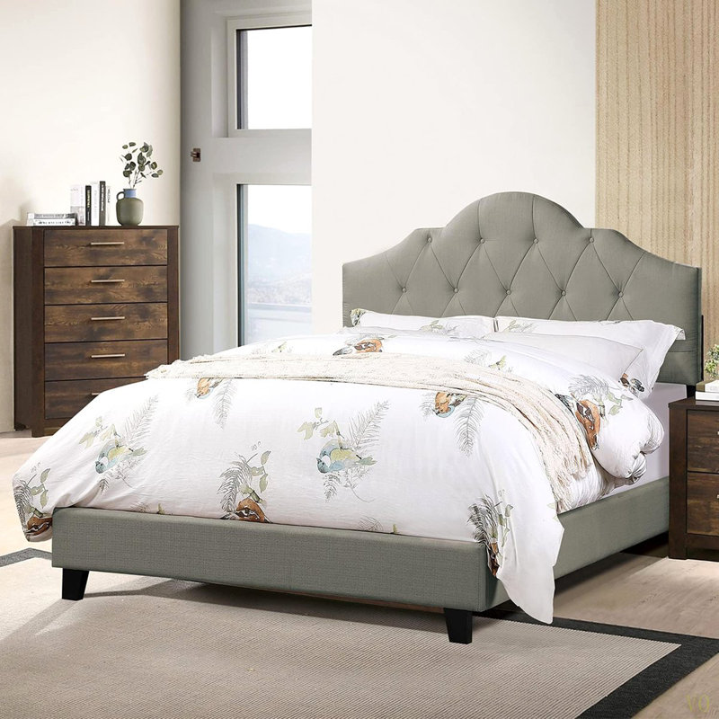 Mobilier de chambre à coucher tapissier 1pc, Gris