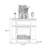 Beige Manufactured Wood Electric Fireplace-1300459982
