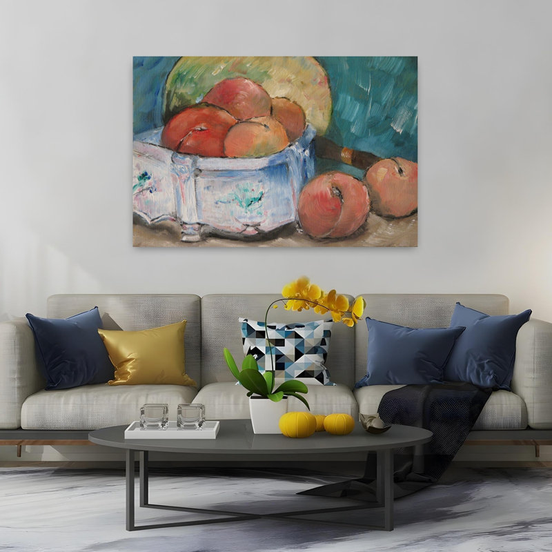 «Fruit Bowl Classic Traditional Contemporary Fruit», reproduction d'art murale, H 40 po x l 60 po