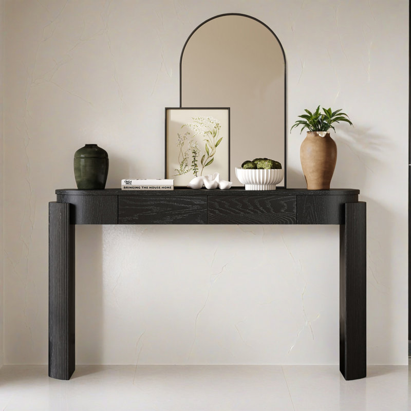 Table d'appoint 55,12 "pour le couloir, Noir