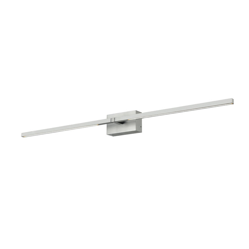 Pandora 2 - Light LED Armed Sconce, Brushed Nickel, 4.63" H x 36" W x 3.88" D