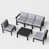 Light Gray Cushion/Black Frame selected