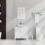 Ensemble de meuble-lavabo 30 po avec lavabo, armoire et miroir pour salle de bain moderne-116332745