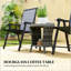 Table d'appoint, table basse d'extérieur en osier-245951524