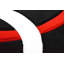 Tapis à motifs abstraits rouge / noir / blanc Mccampbell-702215452