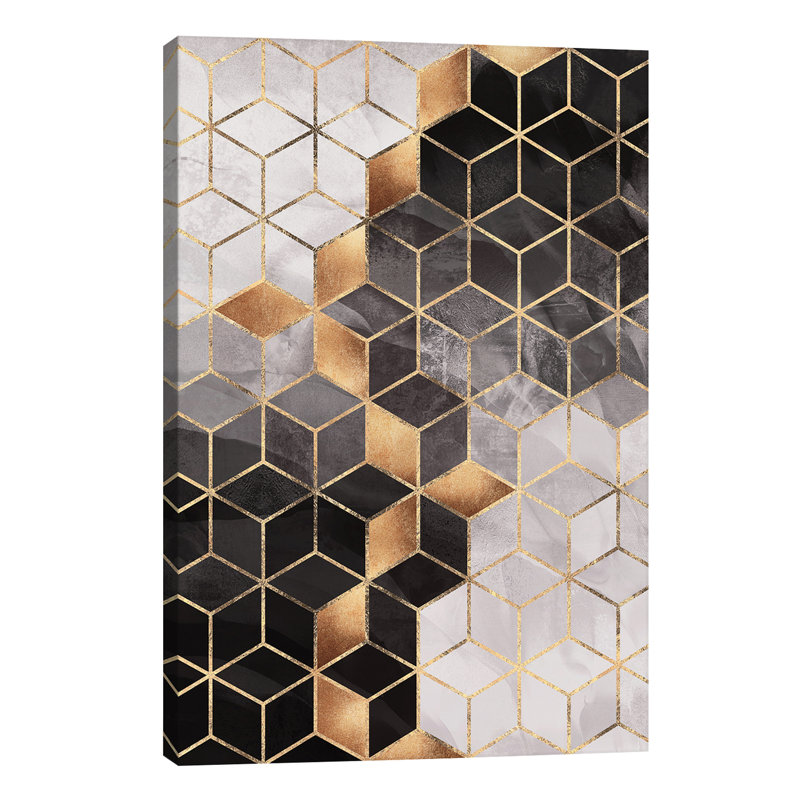 Smoky Cubes I by Elisabeth Fredriksson - Wrapped Canvas Print, 45.72cm H x 30.48cm W x 1.91cm D