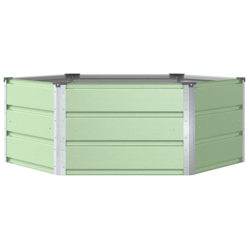 Raised Garden Bed, 45cm H x 129cm W x 129cm D, Pastel Green