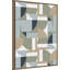 «Futuristic Bauhaus Polygons Beige» par Ninola Design, reproduction d'art sur toile encadrée-863065534