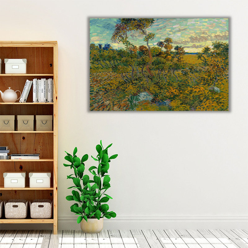 «Sunset at Montmajour 1888», reproduction d'art sur toile, H 32 po x l 48 po