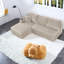 Canapé modulaire en tissu moelleux 96 pouces Compression Cloud