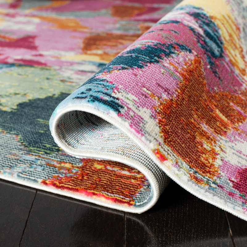 Tuck 300 Performance Abstract Rug, Rectangle 4' x 6'