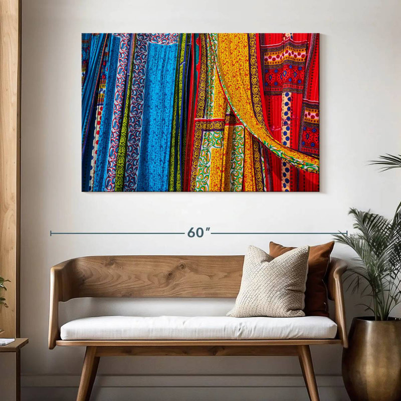 Sari Fabrics, 32" H x 48" W
