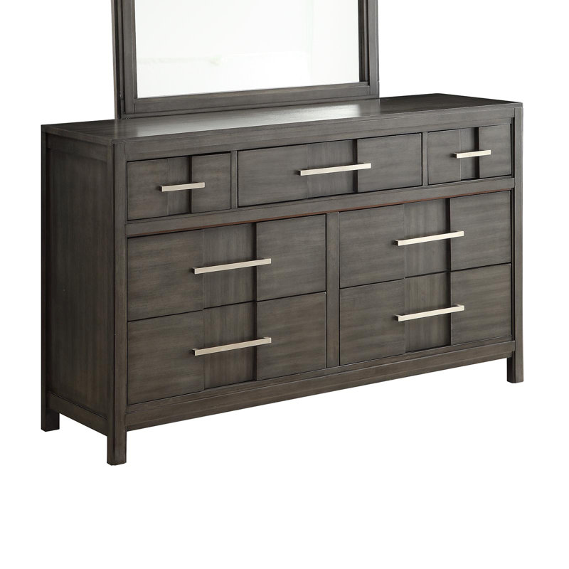 Cayer 58'' W 7 - Drawer Dresser, Gray