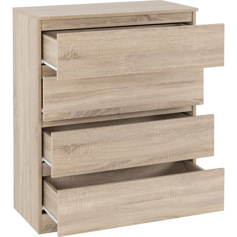 Braunstein 4 Drawer Chest Of Drawers, Sonoma Oak
