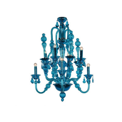 Lustre en acier à 8 lumières Murana