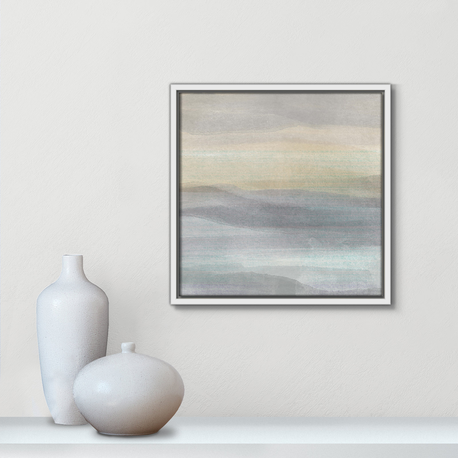 Finnian "Concept of Life" Print, 13.5" W x 13.5" H, White