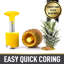 Outil de découpe et de découpe d'ananas Zulay par Simple Craft - Jaune