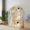 Bibliothèque en bois à 3 niveaux - Bibliothèque pour enfants et rangement pour jouets
