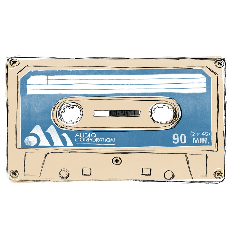 Mix Tape III, H 8 po x l 12 po x P 1,25 po