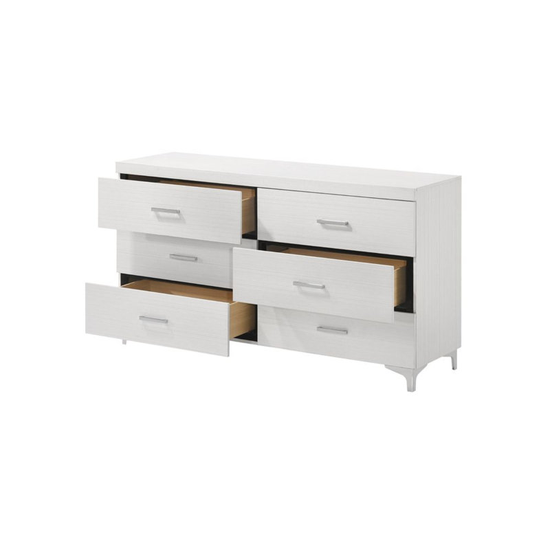 Commode double 6 tiroirs avec miroir Yifan