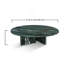 Table basse en marbre naturel vert, table de salon, pierre naturelle, 90,4 x 9,8 pouces / 90 x 25 cm, marbre véritable, marbre véritable