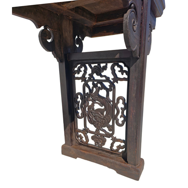 107.1 in. Solid Wood Console Table