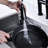 Matte Black Pull-Down Kitchen Faucet - Dual Handle Switch For Fine-Tuned Water Flow And Temperature 360 Rotating High Nozzle Expanded Cleaning Surface Brass Material Durability With Feature Handles-374165911