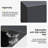 42 inch Outdoor Rectangle Fire Pit Table Propane Iron Firepit for Outside Patio with Tank Cover