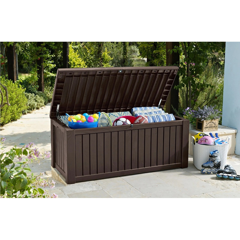 Keter Rockwood Cushion Box 570L BROWN, Brown