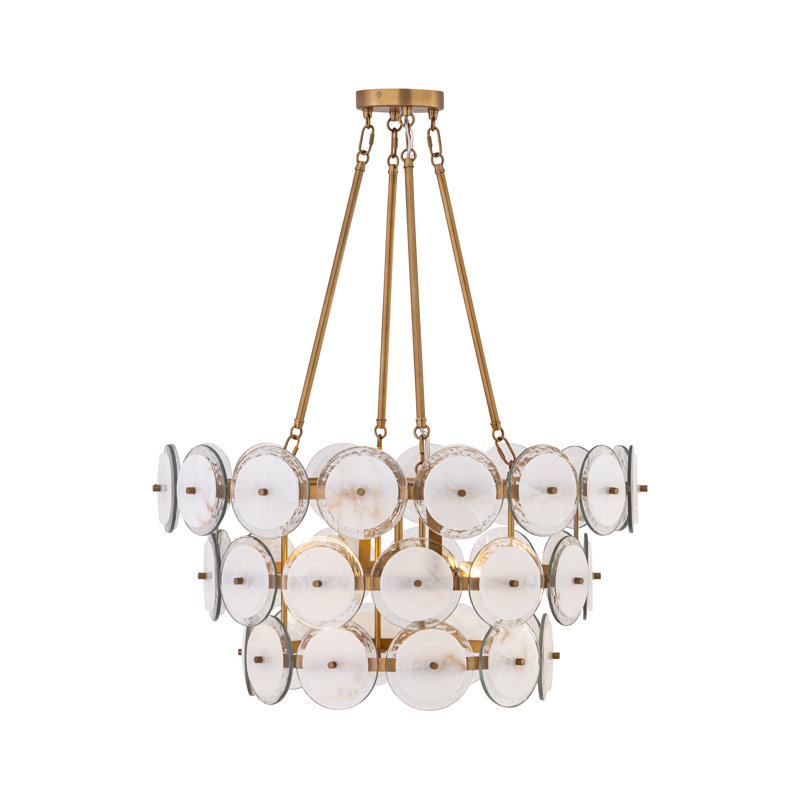 Luminaire suspendu 4 lumières 28,75 po Kintrel, H 15 po x l 28,75 po x P 28,75 po, 4 lumières