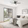 52" Graceshire 5 - Blade LED Flush Mount Ceiling Fan with Remote Control and Light Kit Included