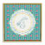 Cadre flottant avec motif de rayures florales, design par Angela Steahling-1099250891-1099250890