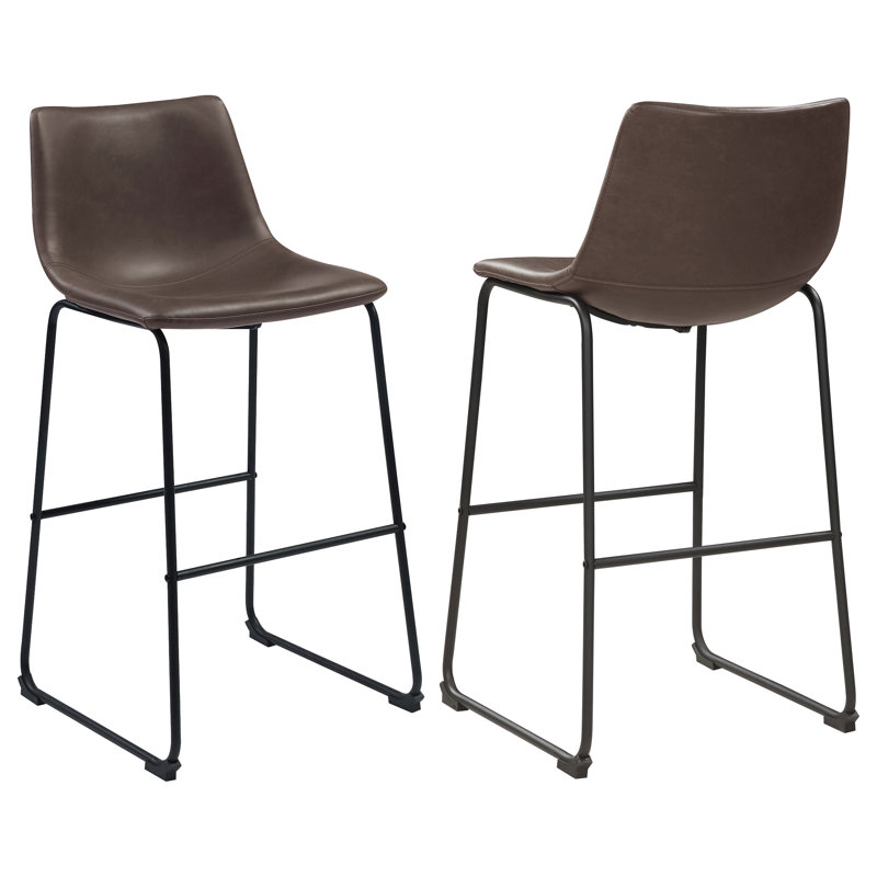 Tabouret de comptoir Dorielle, Brun, Tabouret de bar (siège d'une hauteur de 29 po)