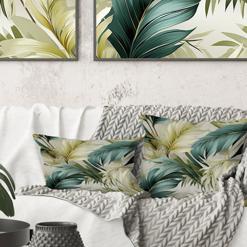 Coussin Neutral Tropical, H 18 po x l 18 po
