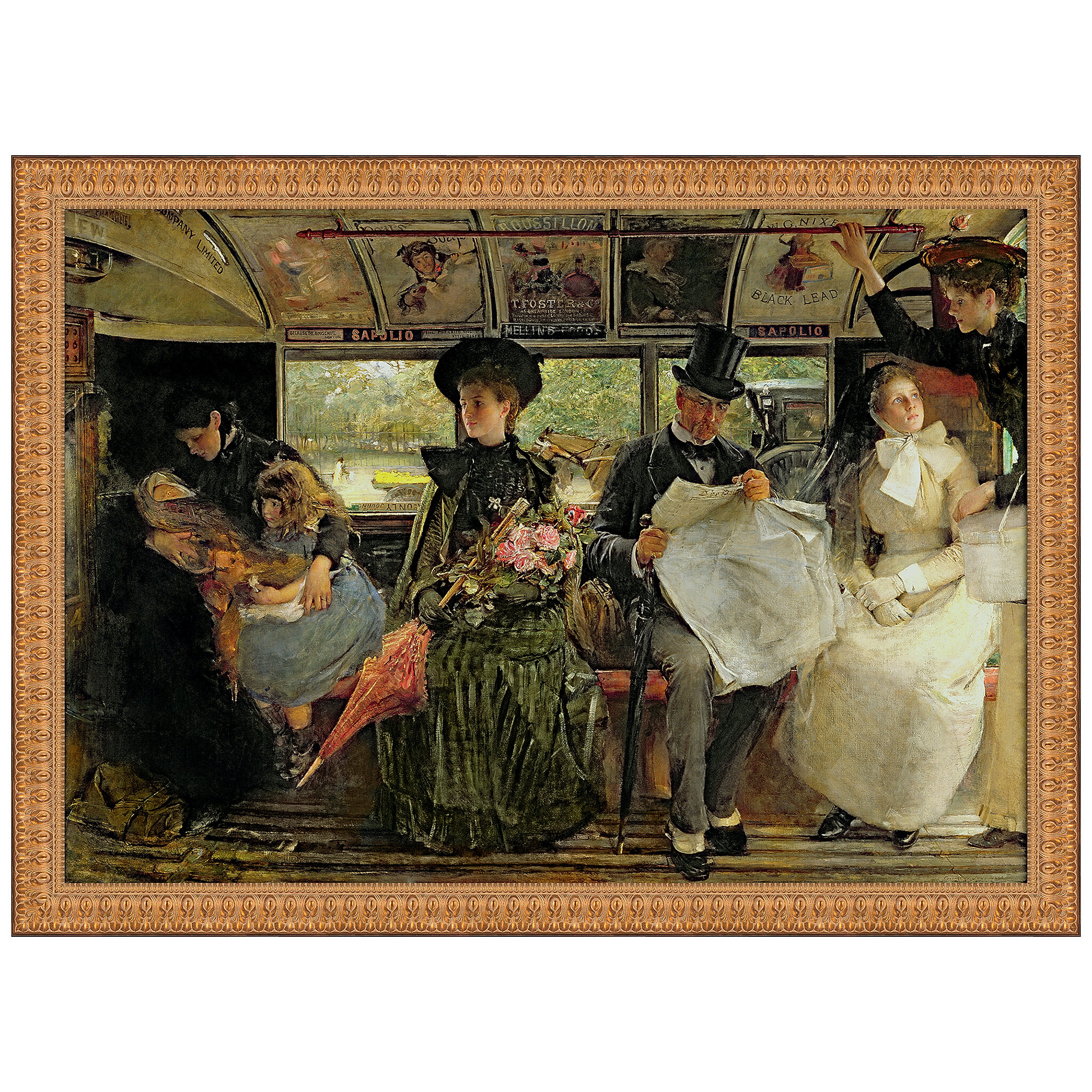 William Joy Framed Canvas Vault | On W 1895 Artwork Bayswater Wayfair The Omnibus, George by Print