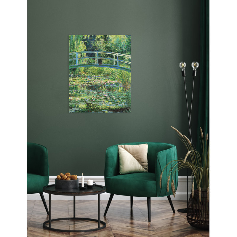 Le pont japonais par Claude Monet - reproduction d'art, H 20 po x l 16 po x 1,5 po, Toile tendue